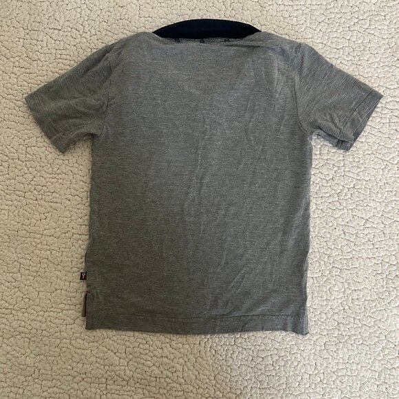 Fore!! Axel and Hudson EUC Bamboo Gray/Navy Polo * - Picture 4 of 4